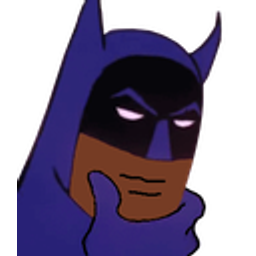 Blackbatmanthink emoji