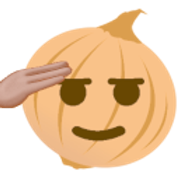 Onion Salute emoji