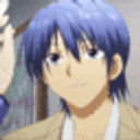 Anime Bluehair Surprised emoji