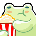 Frogpopcorn emoji