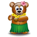 Hula Bear emoji