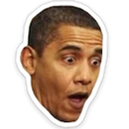 Surprised Obama emoji