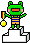 Awarded Frog emoji