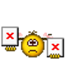 Red X Girl emoji
