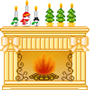 Xmas Fireplace emoji