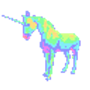 Rainbow Unicorn emoji