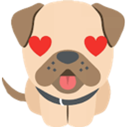 Heart Eyes Dog emoji
