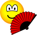 Hand Fan Emoticon emoji