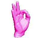 Okay Pinkhand emoji