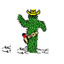 Cactus Waving emoji