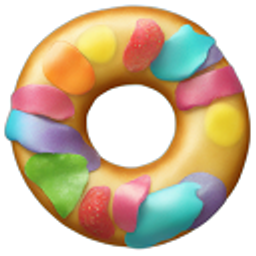 Rainbowbagel emoji