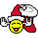 Goofy Santa emoji