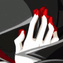 Red Nails Peek emoji