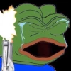 Pepe Crying Gun emoji