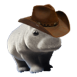 Yeehaw Hippo emoji