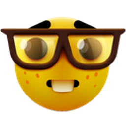 Nerd Glasses Grin emoji