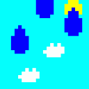 Penguin Slide Icy Waves emoji