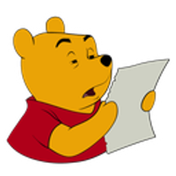 Poohread emoji