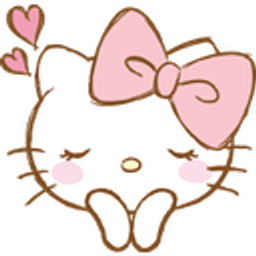 Cat Bow Heart Happy emoji
