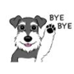 Schnauzer Bye emoji