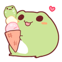 Frog Icecream emoji