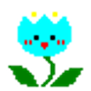 Cyan Tulip emoji