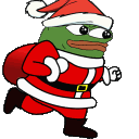 Pepe Santa Run emoji