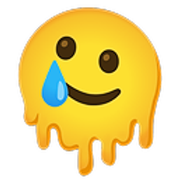 Melting Face With Tear emoji