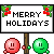 Merry Holidays emoji