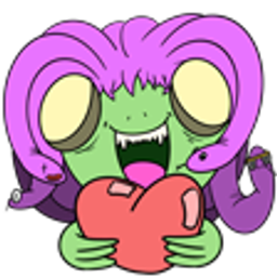 Monster Hug Heart emoji