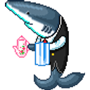 Waiter Shark emoji