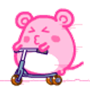 Scooter Pinkmouse emoji