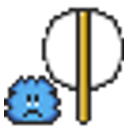 Knuddels Boy Sad Sign emoji