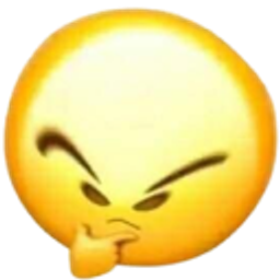 Thinking Face Skeptical emoji