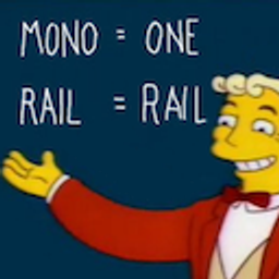 Mono Means One And Rail Means Rail emoji