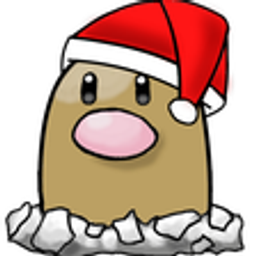 Diglett Xmas emoji
