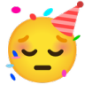 Sad Party emoji