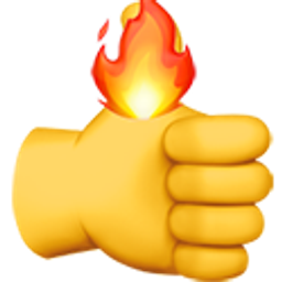Thumb On Fire emoji