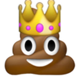 Queen Poop emoji