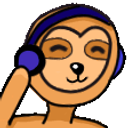 Jammin Sloth emoji