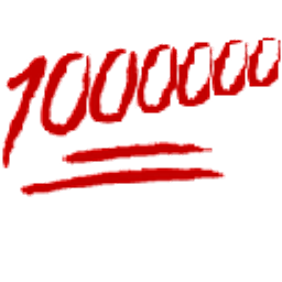 Red 1000000 Score emoji