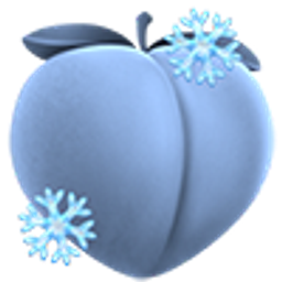 Frozen Peach emoji
