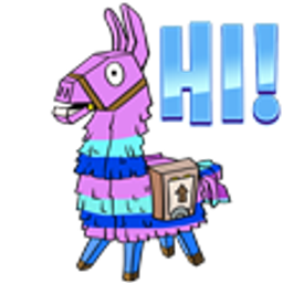 Llama Hi emoji