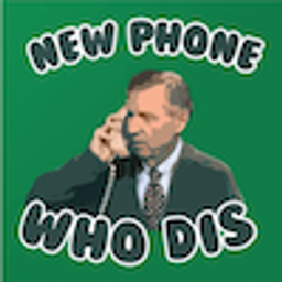 New Phone Who Dis emoji