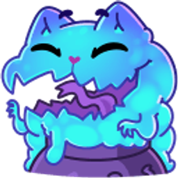Bluemonstercat emoji