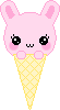 Ice Cream Bunny emoji