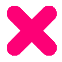 X Bye emoji