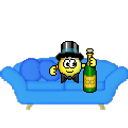 Newyears Couch emoji