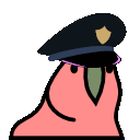 Police Parrot emoji