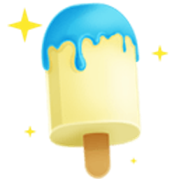 Milky Blue Pop emoji